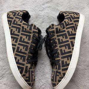 Fendi | Shoes | Fendi Monogram Slipon Shoes In Dark Brown  display picture 1